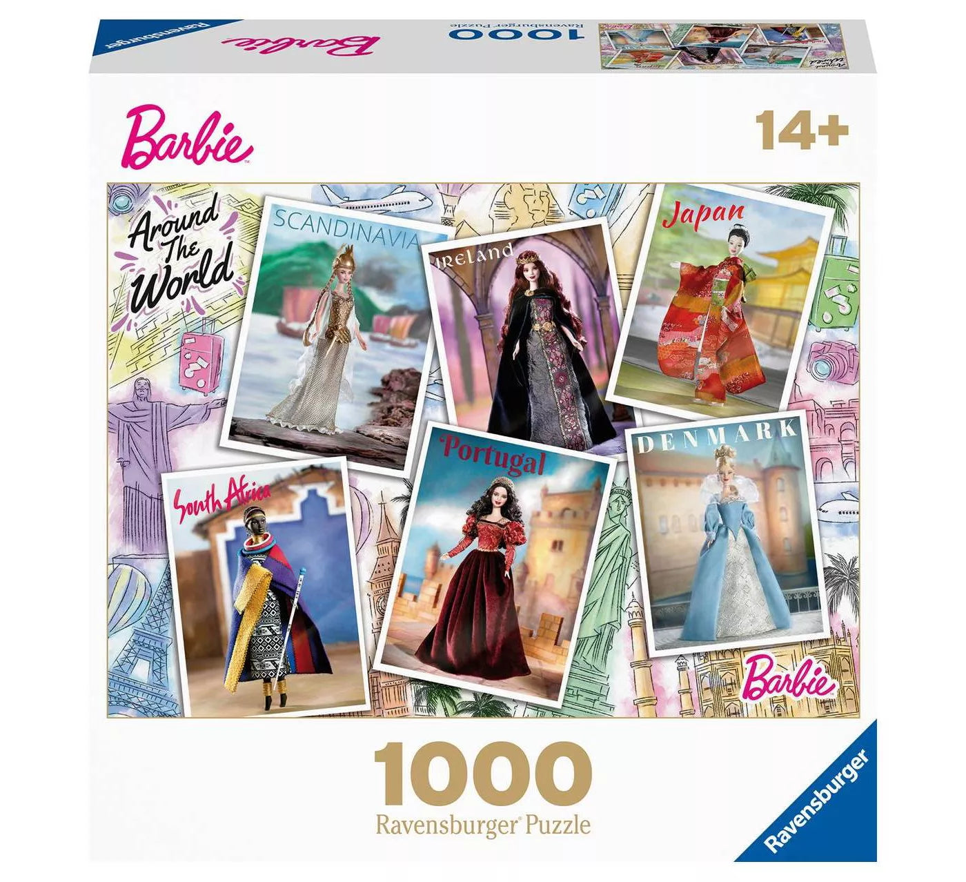 Ravensburger Barbie Around the World 1000 Piece Puzzle image 0